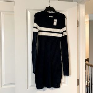 Navy/white holster sweater dress